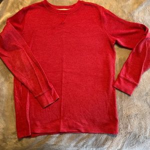 Land’s End long sleeve red shirt